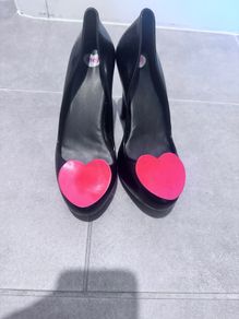 Mel by Melissa Raspberry heels