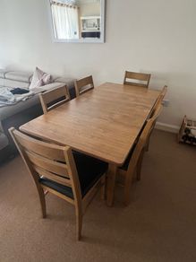 Dining Table with 6 Chairs