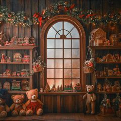 Colors & Drops Christmas Backdrop