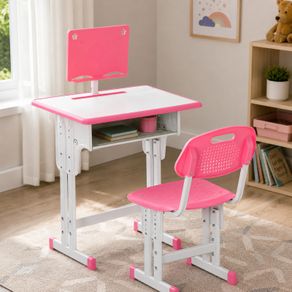 Kids Desk and Chair Set Adjustable Book Stand, Pen Slot