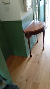 Half moon console table