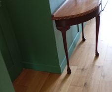Half moon console table