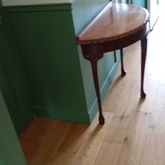 Half moon console table