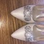 Size 5 Rainbow Wedding Shoes ivory Image 4