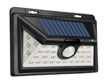 solar light IP65 Outdoor Solar 34 LED Security Light with PIR Sensor