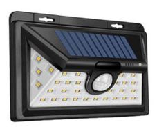solar light IP65 Outdoor Solar 34 LED Security Light with PIR Sensor