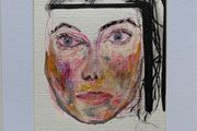Original Art Portrait on paper Maid in Ireland