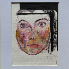 Original Art Portrait on paper Maid in Ireland