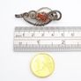 Vintage 925 Sterling Silver & Carnelian Artisan Pendant Image 8