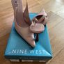 Nine West Dusty Pink Leather Sling Back Heels UK6 Image 2
