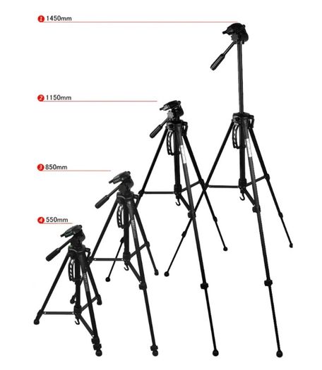 Protactic Portable Light weight Travel Camera Tripod 1KG - 1450mm