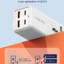 LDNIO Power Extension Desktop Power Strip & 65W USB C Charger With 2 USB-C & 2 USB-A Ports Fast Charge For Desktop Power Strip For Laptop/ Macbook/ Ipad/ Camera/ Cell Phone Image 4