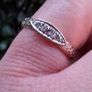 8ct Gold Diamond Boat Ring Image 6