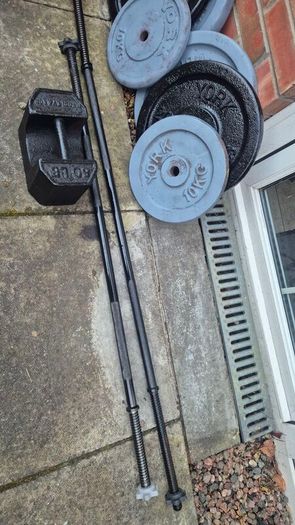 York barbell dumbells weights