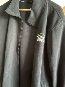 mens Vans fleece zip up