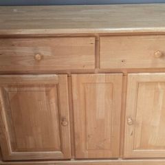 Solid Pine Sideboard, Storage Cabinet, Country Farmhouse Style