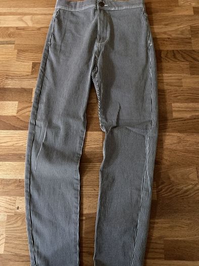 Bershka Pinstripe High Rise Leggings Size 10
