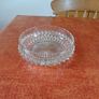 Cut Glass Bowl with Silver Trim for Sale Image 2