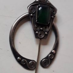 Antique Irish Silver Brooch