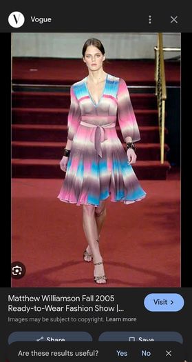 Matthew Williamson Fall 2005 Runway Dress