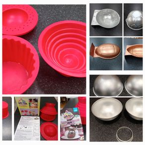 4 for 1! Rugby, Soccer, Large cupcake, etc tins