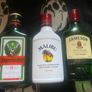 Jameson gin Bombay saphire Henessy Jack Daniels vodka belveder Whiskey jagermeister Malibu empty bottles 200ml Image 3