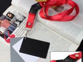3-in-1 Digital Gray/White/Black Card Set 18% Gray Exposure Balance with Red Strap