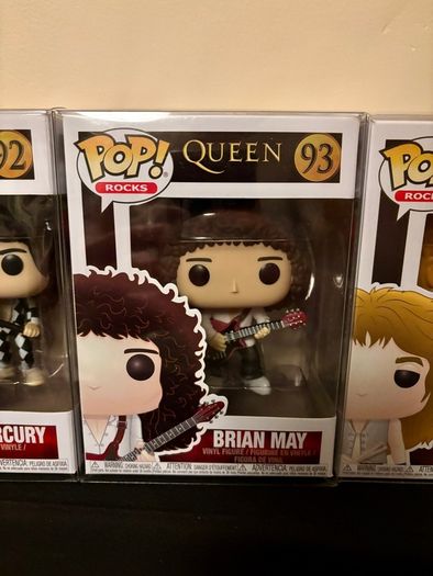 Funko Pop Queen set, MINT with Pop Protectors