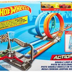 Hot Wheels Action Double Loop Dash Playset
