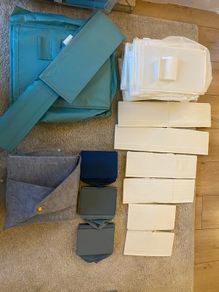 20 pieces of closet organisers (ikea skubb mostly)