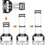 FREE EXPRESS SHIPPING Heavy Duty Folding Hand Truck Aluminium Trolley Multi Purpose Barrow Sack Shopping Trolley on Wheels - 80KG Load Capacity for Camping, Festival, Garden & Pallet Truck Transport Image 4