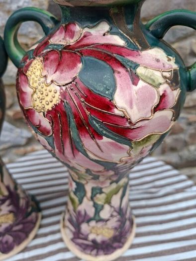 Vintage pair of Art Nouveau Vase