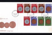 1979 Guernsey Definitive stamps Coinage Series from sheet First Day Cover (FDC)