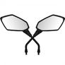 Angled Universal Motorcycle Mirrors 10mm Image 5