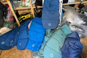 Bugaboo foot muffs in swords