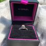 White gold diamond ring size N Image 2