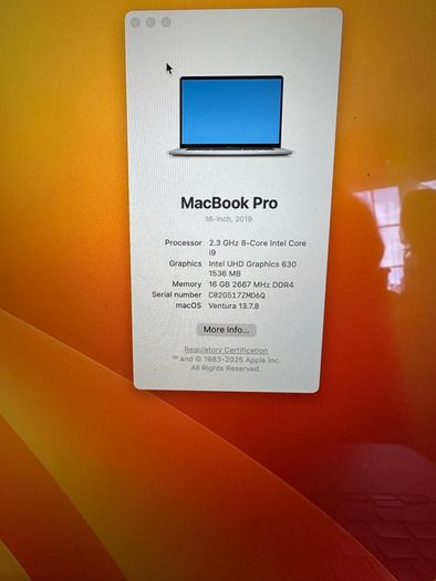 Apple Macbook Pro 16" (2019) A2141
