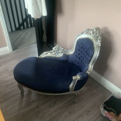 chair . Chaise lounge navy