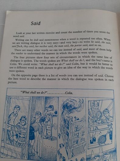 Old school book look and write