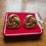 Vintage Gold Tone Earrings Image 2