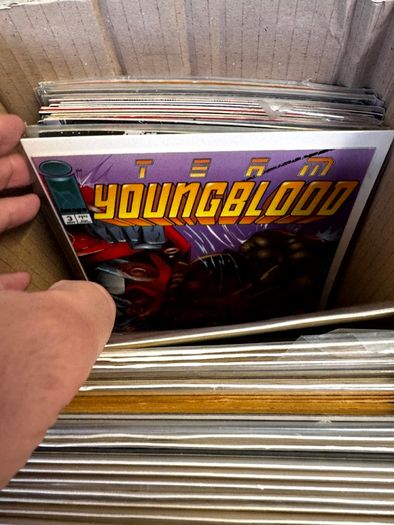 Image Long Comic Box w 275 comics for Sale