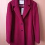 Designer Hugo Boss - WOOL Coat - Dark Red - Fits UK 10 - BNWT RRP 299 Image 10