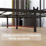 King Size Bed Frame with Headboard and Footboard/Under Bed Storage, Metal Bed Frames King Size Mattress Base No Box Spring Needed, Enhanced Support Noise Free, Black Image 6