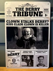 Pennywise Tin Metal Sign