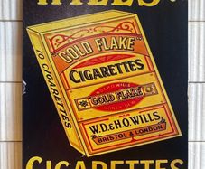 Wills Gold Flake Tin Metal Sign