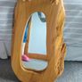 Wooden hand crafted mirror Image 4