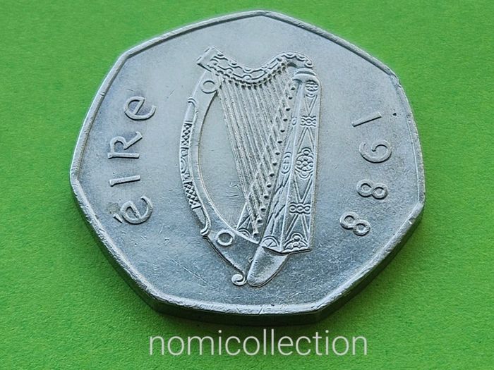 Ireland 1988 year Commemorative 50 Pence.