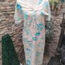 Italian Privilegio Beige and blue floral dress Image 6