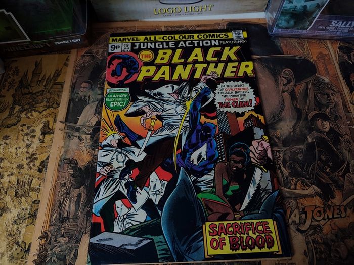 Jungle Action ! The Black Panther ! Issue #19 ! Black Panther Fights the Ku K.l.u.x. Klan ! Bronze Age Comic from 1976 ! by Marvel !