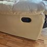 Cream leather 3+2+1 reclining suite Image 4